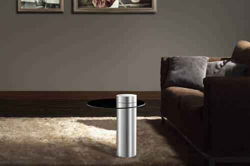 BEISTELLTISCH in Metall, Glas 46/46/52 cm  - Silberfarben/Grau, Modern, Glas/Metall (46/46/52cm) - Kayoom