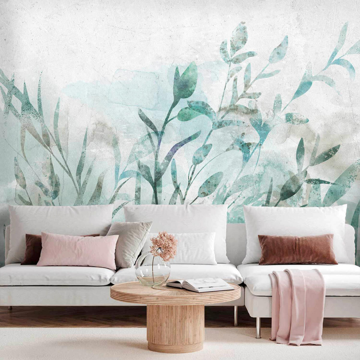 FOTOTAPETE  - Türkis/Grau, LIFESTYLE, Textil (400/280cm) - artgeist