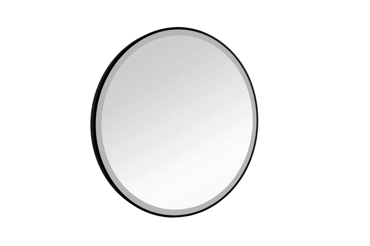 LEUCHTSPIEGEL 80/80/4 cm  - Schwarz, Trend, Glas/Metall (80/80/4cm) - Boxxx