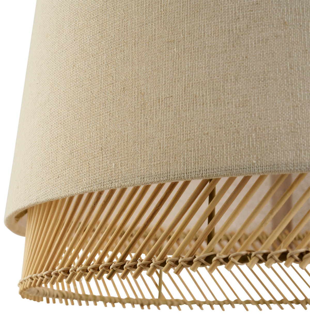 HÄNGELEUCHTE 38/110 cm  - Schwarz/Braun, Basics, Holz/Textil (38/110cm)