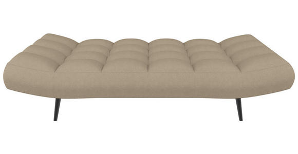 SCHLAFSOFA  in Mikrofaser Beige  - Beige/Schwarz, KONVENTIONELL, Holz/Textil (197/85/92cm) - Carryhome