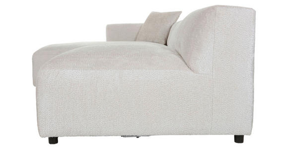 ECKSOFA Creme Chenille  - Creme/Schwarz, MODERN, Kunststoff/Textil (178/337cm) - Carryhome