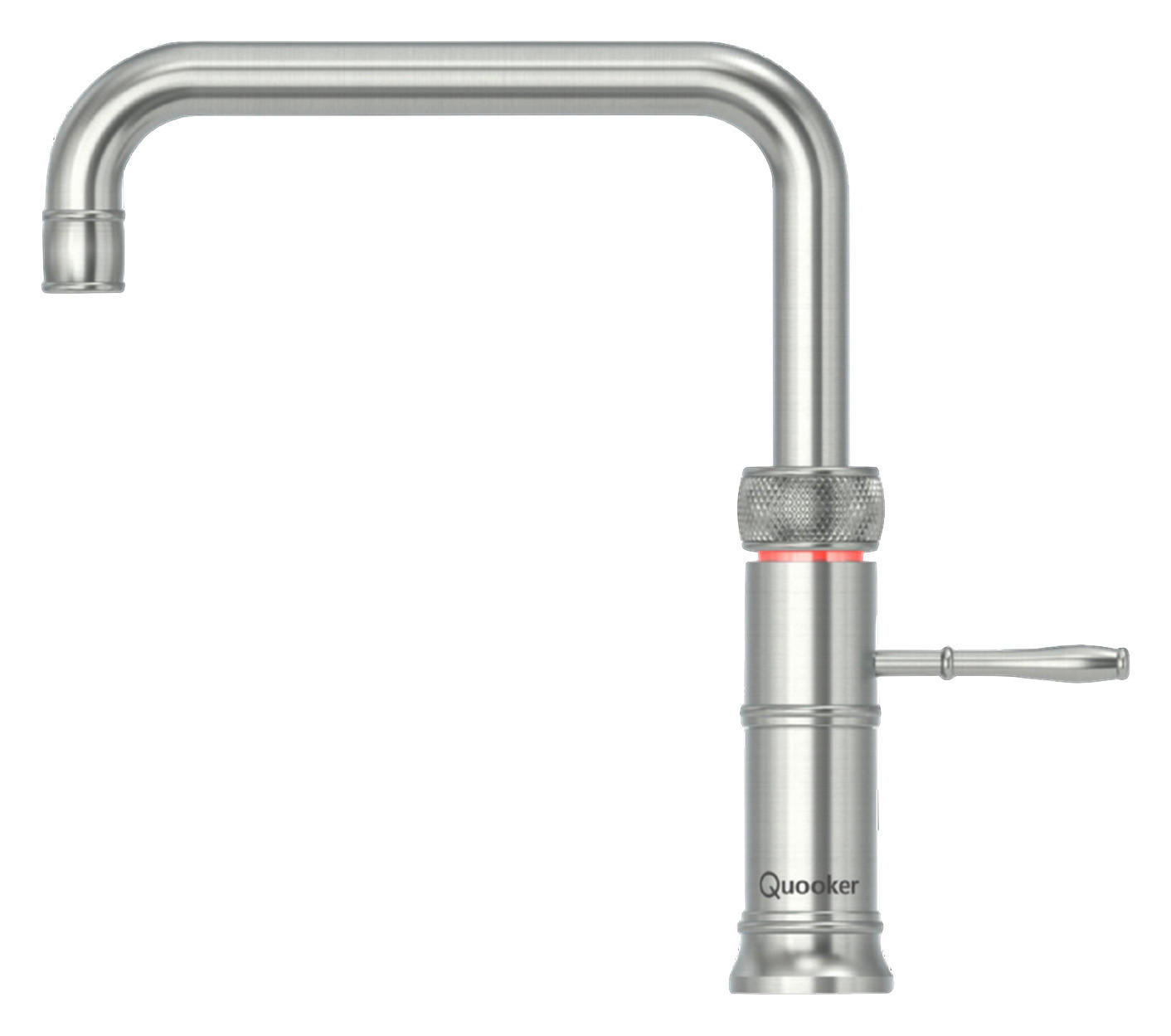 Quooker Küchenarmatur Classic Fusion Square Edelstahl 5x29.1x25.1 cm