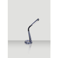 LAMPĂ DE BIROU CU LED - gri închis/negru, Design, plastic (34,3/18,3/64cm) - Novel