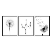 ART PRINT 30/40 cm  - multicolor/negru, Trend, hârtie/material pe bază de lemn (30/40cm) - Monee