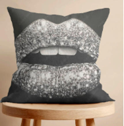 ZIERKISSEN   45/45 cm   - Schwarz, Design, Textil (45/45cm) - Ambia Home
