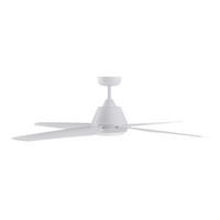DECKENVENTILATOR  122/33 cm    - Weiss, Design, Kunststoff (122/33cm) - P & B