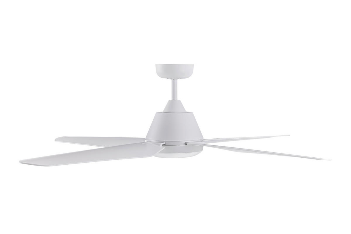 DECKENVENTILATOR  122/33 cm    - Weiss, Design, Kunststoff (122/33cm) - P & B