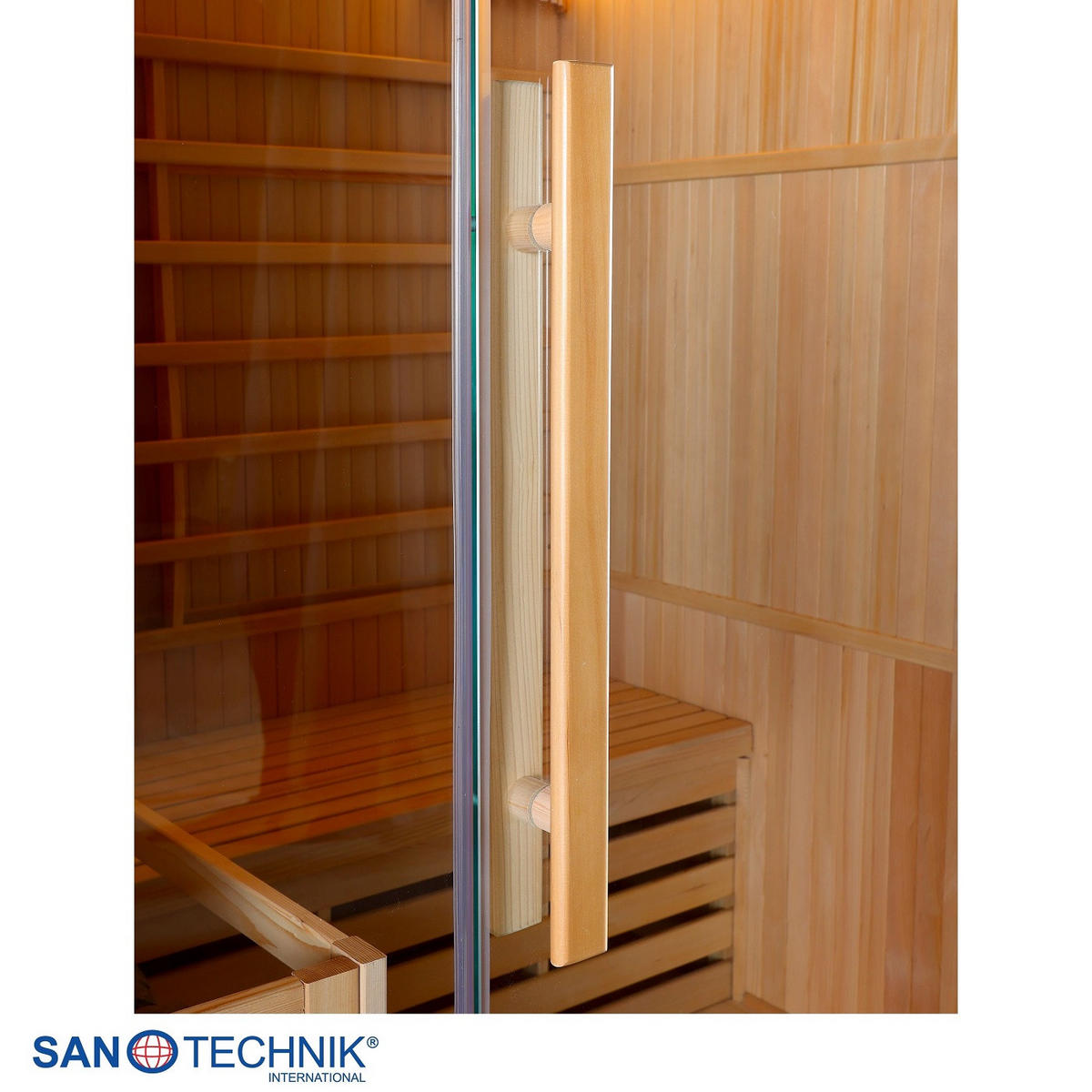 SAUNA für 3 Personen  - Basics, Holz (150/190/120cm)