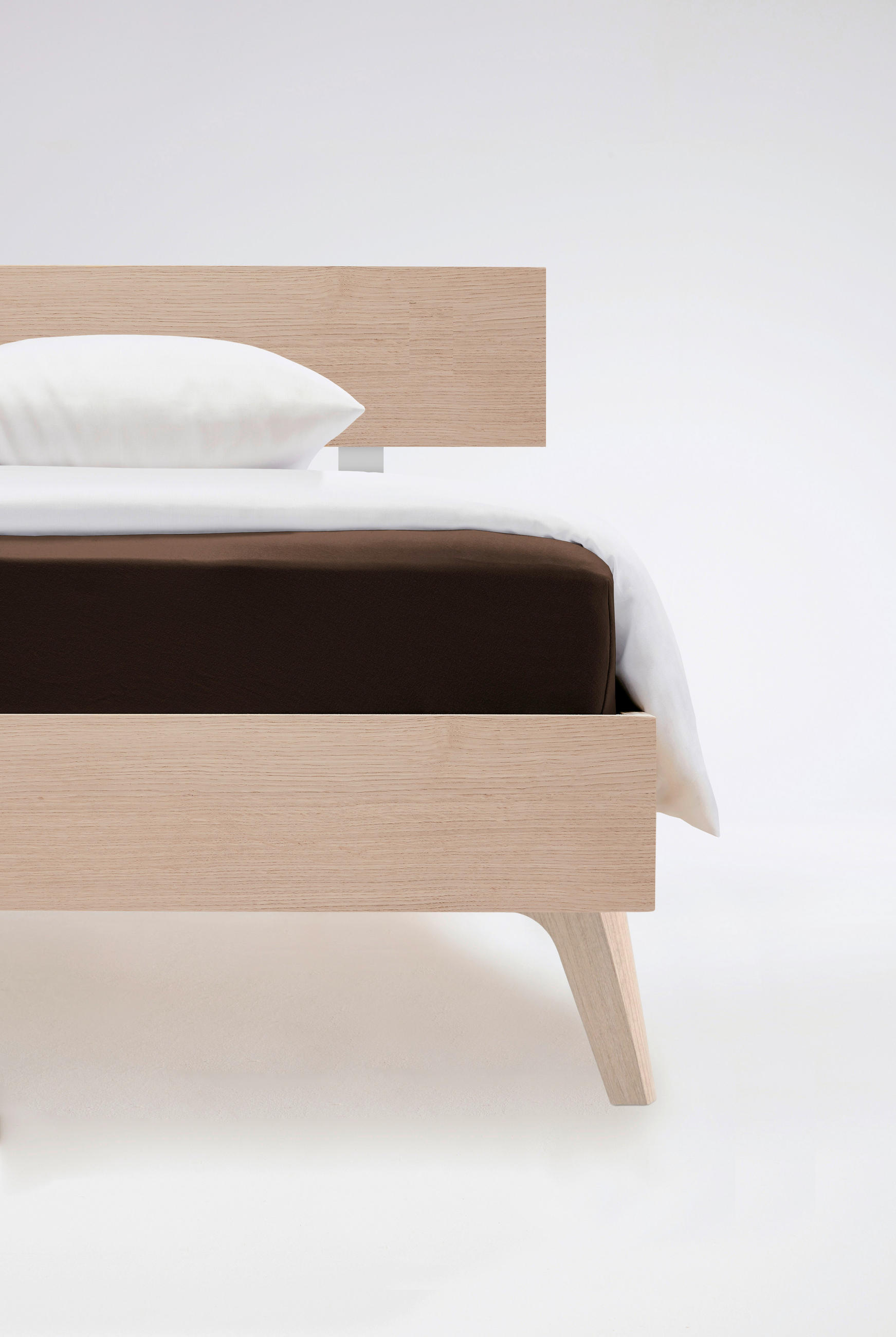 Fleuresse ELASTICKÉ PROSTĚRADLO, žerzej, tmavě hnědá, 90-100/200-220 cm