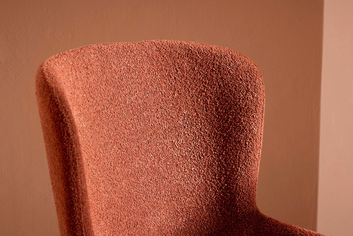 STOL     - svart/rostfärgad, Modern, metall/textil (48/79,5/54cm) - Livetastic