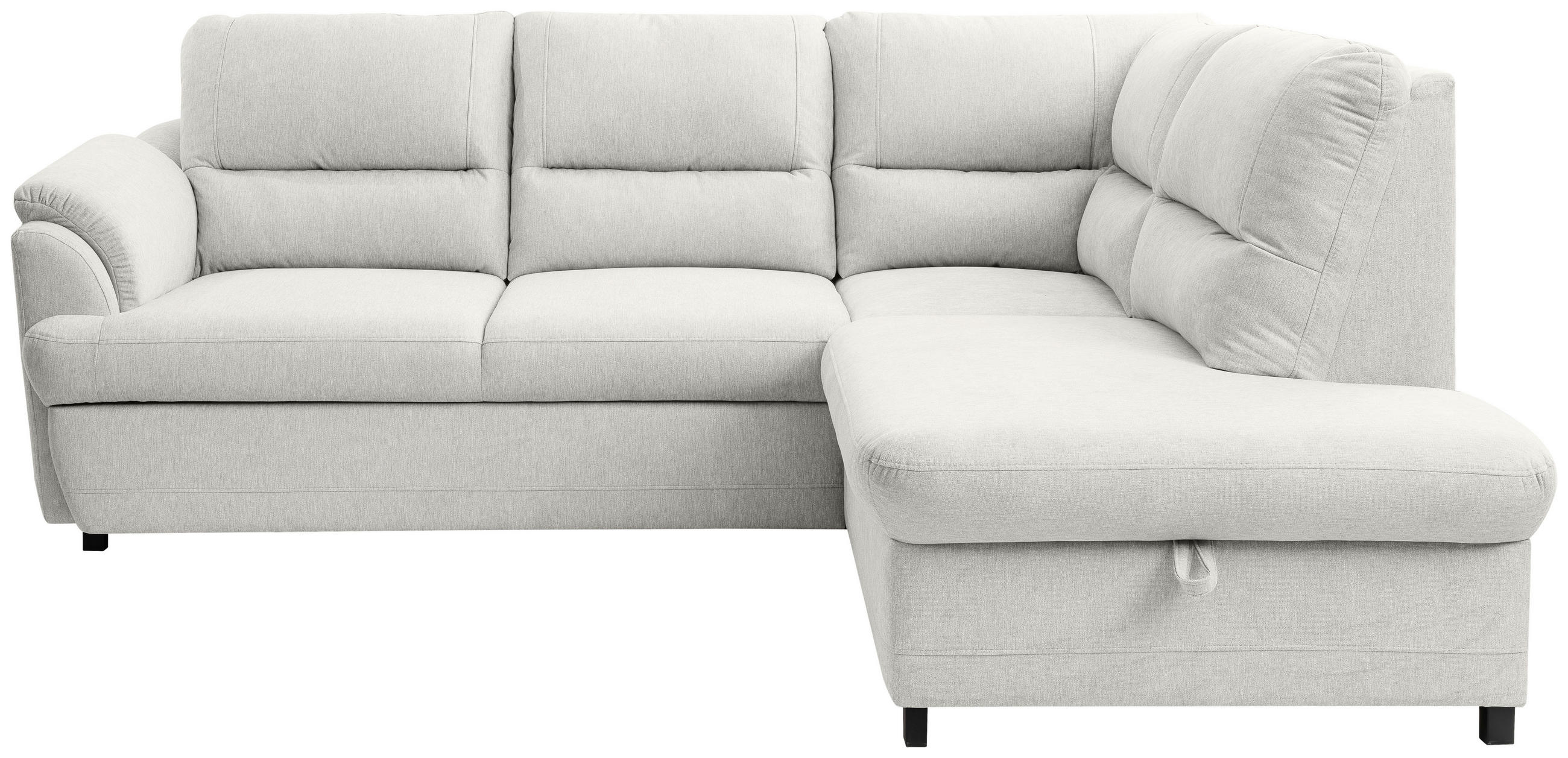 ECKSOFA Ecru  - Ecru/Greige, Basics, Holz/Textil (240/200cm) - MID.YOU