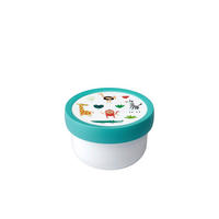 BROTZEITBOX - Türkis/Multicolor, KONVENTIONELL, Kunststoff (6,7/10,4cm) - Mepal