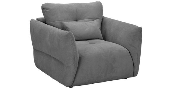 SESSEL in Webstoff Dunkelgrau  - Dunkelgrau/Schwarz, KONVENTIONELL, Textil/Metall (112/88/120cm) - Carryhome