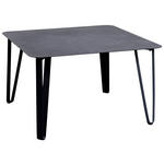 COUCHTISCH in Metall 75/75/45 cm  - Schwarz, Design, Metall (75/75/45cm) - Xora
