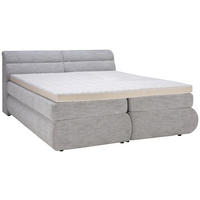 BOXSPRINGBETT 180/200 cm  in Grau, Weiß  - Weiß/Grau, MODERN, Holzwerkstoff/Textil (180/200cm) - Esposa