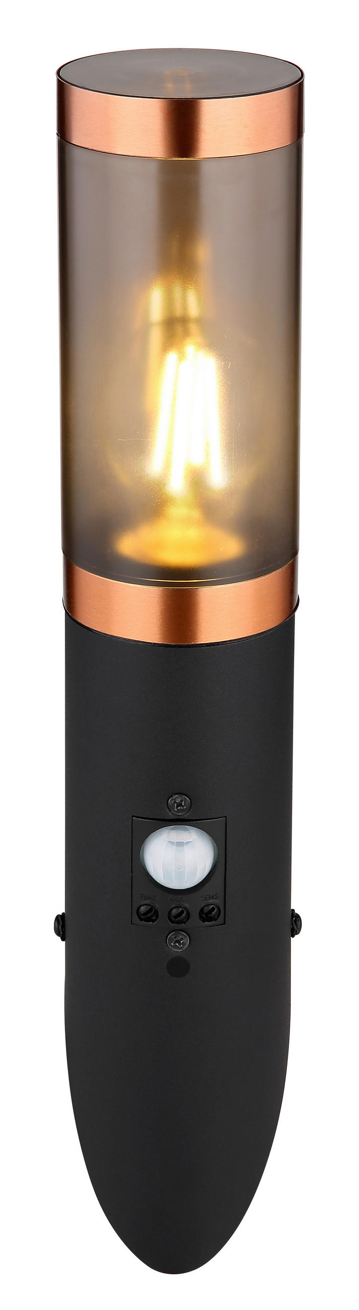 ZIDNA SVJETILJKA VANJSKA  - bakrenaste boje/crna, Design, metal/plastika (7,6/41/17cm) - Globo