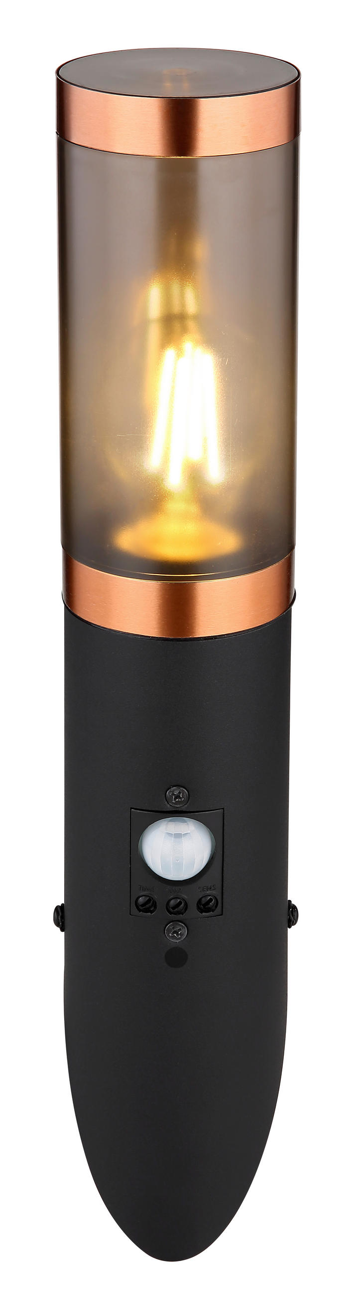 ZIDNA SVJETILJKA VANJSKA  - bakrenaste boje/crna, Design, metal/plastika (7,6/41/17cm) - Globo