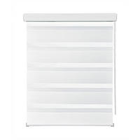 DOPPELROLLO  halbtransparent   70/160 cm  - Weiß, Basics, Kunststoff (70/160cm) - Boxxx