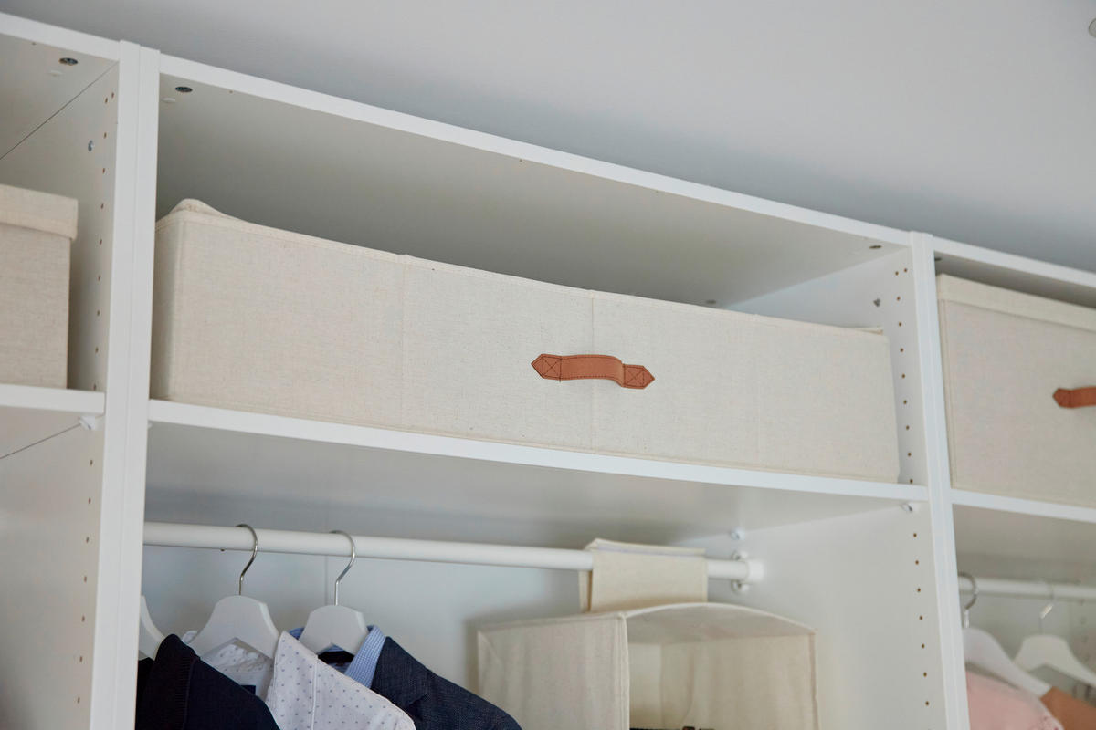 AUFBEWAHRUNGSBOX Premium  - Beige, Basics, Textil (90/45/18cm) - Store It