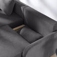 ECKSOFA  in Cord Anthrazit  - Anthrazit/Schwarz, KONVENTIONELL, Kunststoff/Textil (217/146cm) - Carryhome