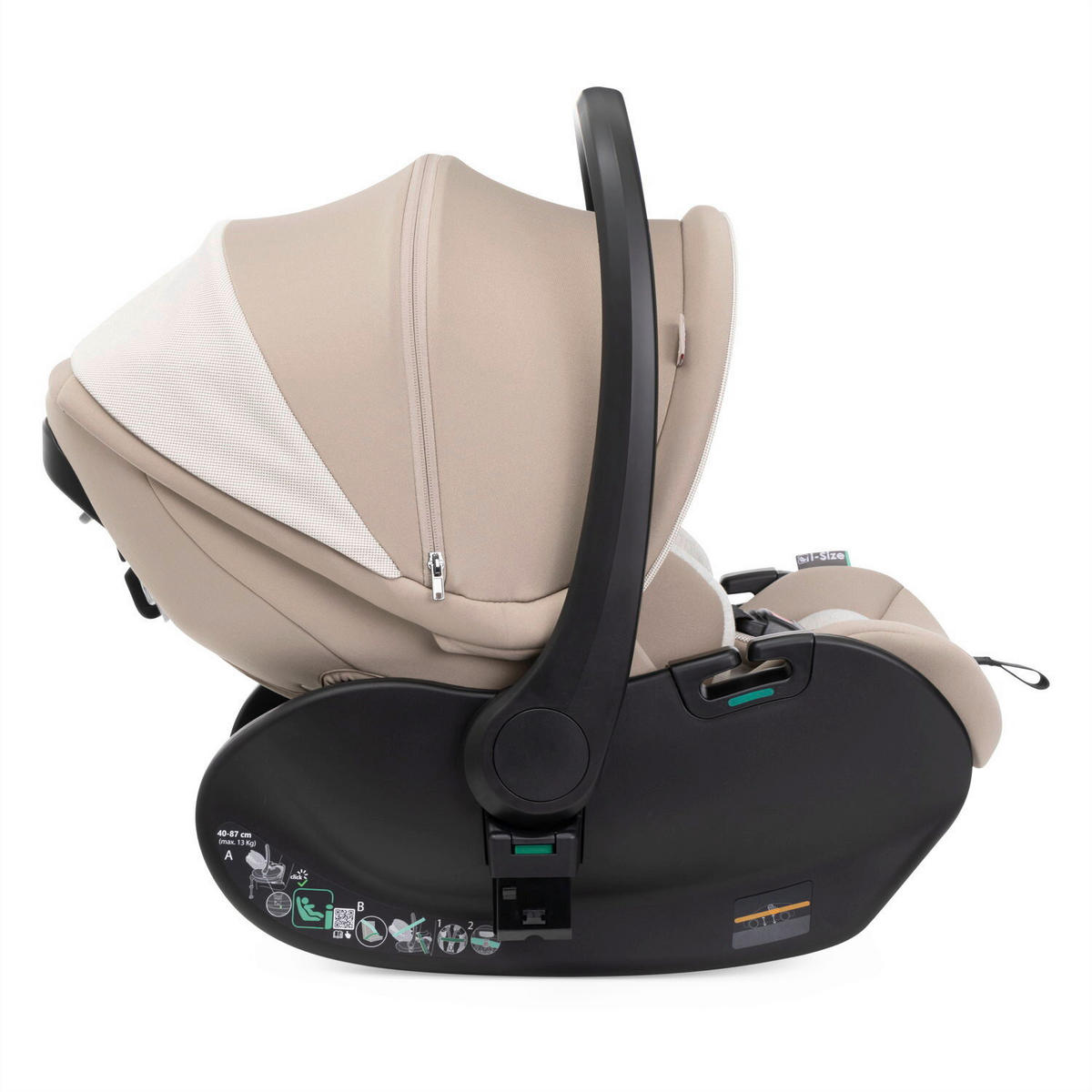 KINDERAUTOSITZ First Seat Recline I-Size   - Beige, Basics, Textil (44/58/60/65cm) - Chicco