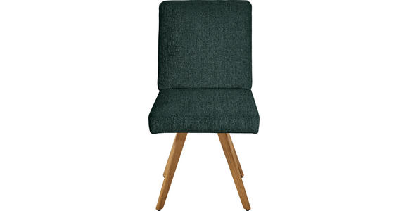 STUHL in Flachgewebe Holz, Textil - Eichefarben/Grün, Design, Holz/Textil (46/94/58cm) - Dieter Knoll