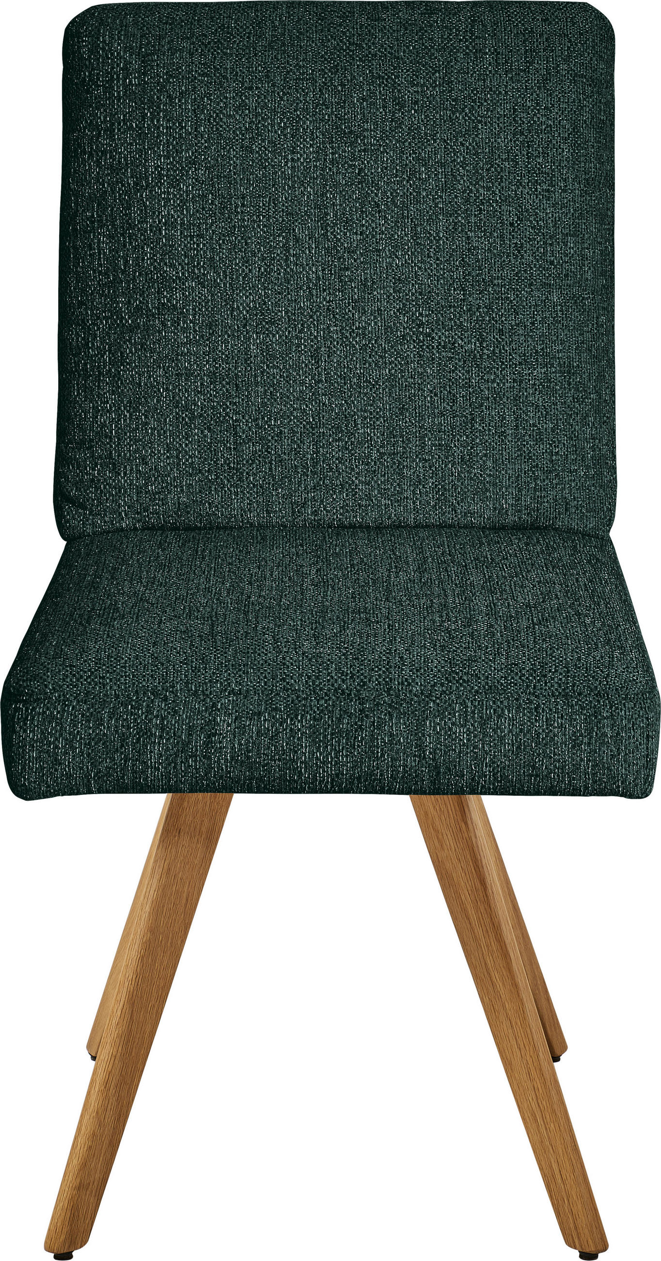 STUHL  in Flachgewebe Holz, Textil  - Eichefarben/Grün, Design, Holz/Textil (46/94/58cm) - Dieter Knoll