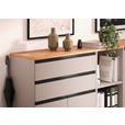 AKTENSCHRANK 80/120/40 cm  - Eichefarben/Grau, MODERN, Holzwerkstoff (80/120/40cm) - Novel