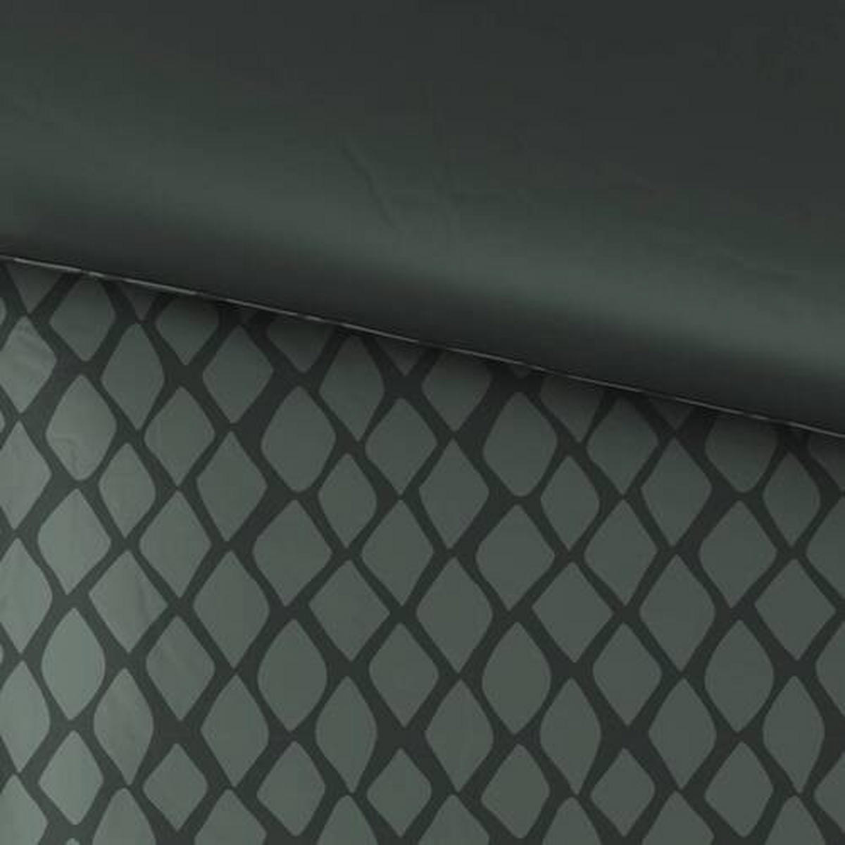 BETTWÄSCHESET Satin 160/210 cm  50 cm/70 cm  - Grün, Design, Textil (160/210cm) - Dieter Knoll