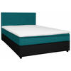 BOXBETT 120/200 cm  in Schwarz, Türkis  - Türkis/Schwarz, KONVENTIONELL, Holz/Textil (120/200cm) - Boxxx