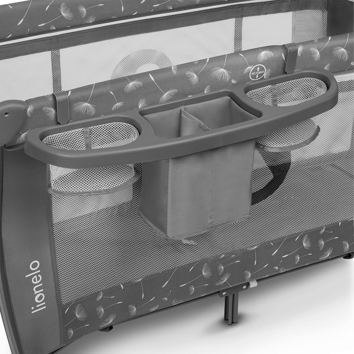 REISEBETT Sven Plus  71/86/127 cm  - Dunkelgrau/Grau, Basics, Kunststoff (71/86/127cm) - Lionelo
