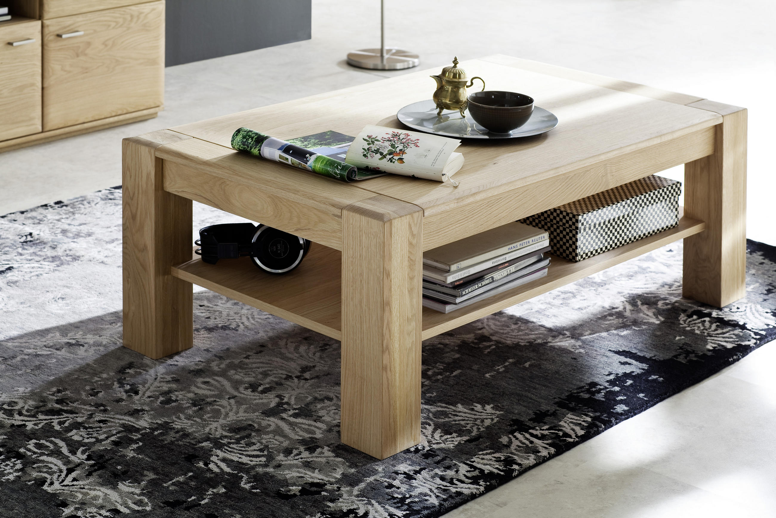 COUCHTISCH in Holz, Holzwerkstoff 115/70/45 cm - Eichefarben, Design, Holz/Holzwerkstoff (115/70/45cm) - Livetastic
