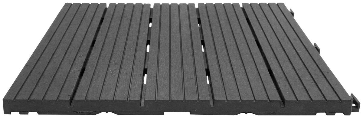 TERRASSENFLIESE 30X30CM 6-ER SET  - Graphitfarben, MODERN, Kunststoff (31,9/31,9/9,2cm)