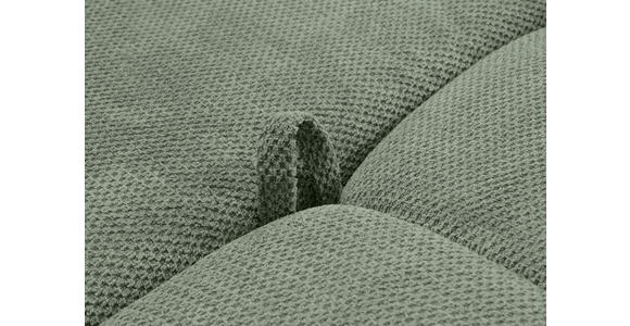 ECKSOFA Salbeigrün Plüsch Zierkissen, Rückenkissen, Bettkasten, Schlaffunktion, Rücken echt, Liegefläche im Originalstoff  - Salbeigrün/Schwarz, KONVENTIONELL, Kunststoff/Textil (253/192cm) - Carryhome