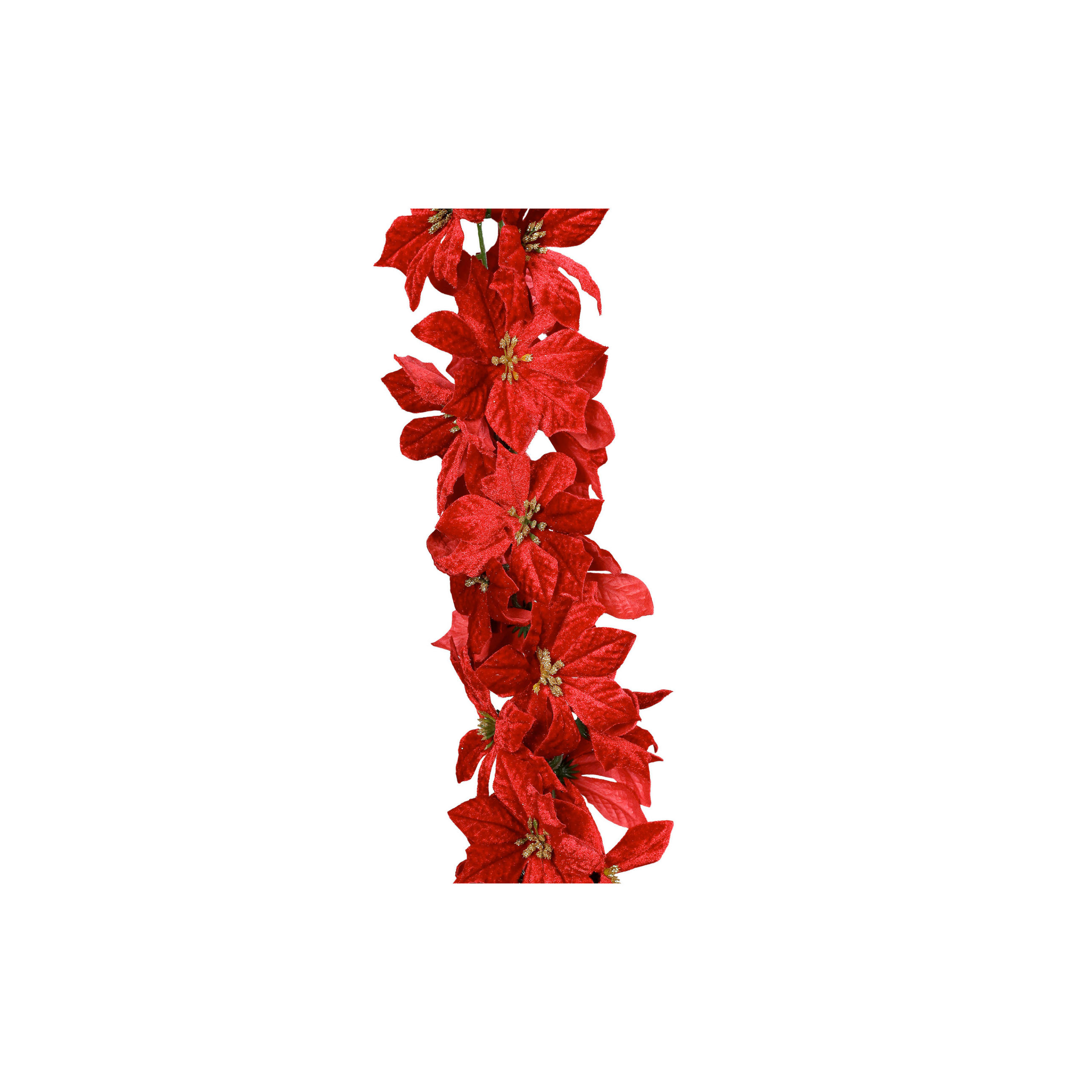 KUNSTBLUME - Rot/Grün, Basics, Kunststoff/Textil (165cm)