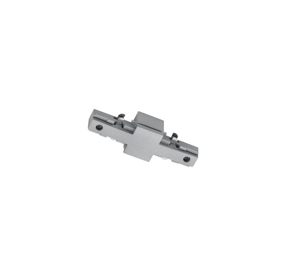 SCHIENENSYSTEM-VERBINDER - Titanfarben, Basics, Kunststoff (9,6/2/3cm) - Trio Leuchten
