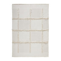KOBEREC TKANÝ NA PLOCHO, 120/170 cm, bílá - bílá, Trend, textil (120/170cm) - Linea Natura