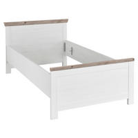 BETT  in Pinienfarben, Hellbraun  - Hellbraun/Pinienfarben, Design (115/86/208cm) - MID.YOU