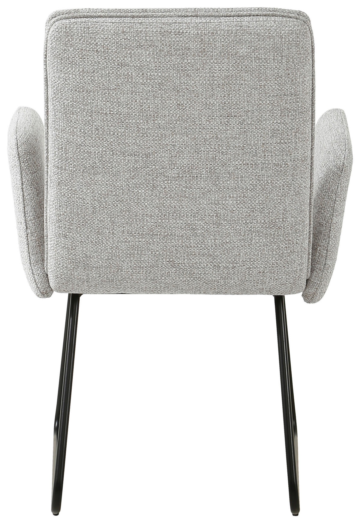 ARMLEHNSTUHL  inklusive Armlehnen Webstoff  - Beige/Schwarz, Design, Textil/Metall (59/87,5/64,5cm) - Carryhome