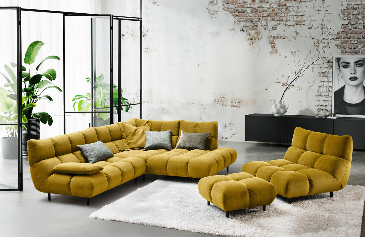 SESSEL in Feincord Hellgrün  - Schwarz/Hellgrün, Design, Holz/Textil (112/85/108cm) - Pure Home Lifestyle