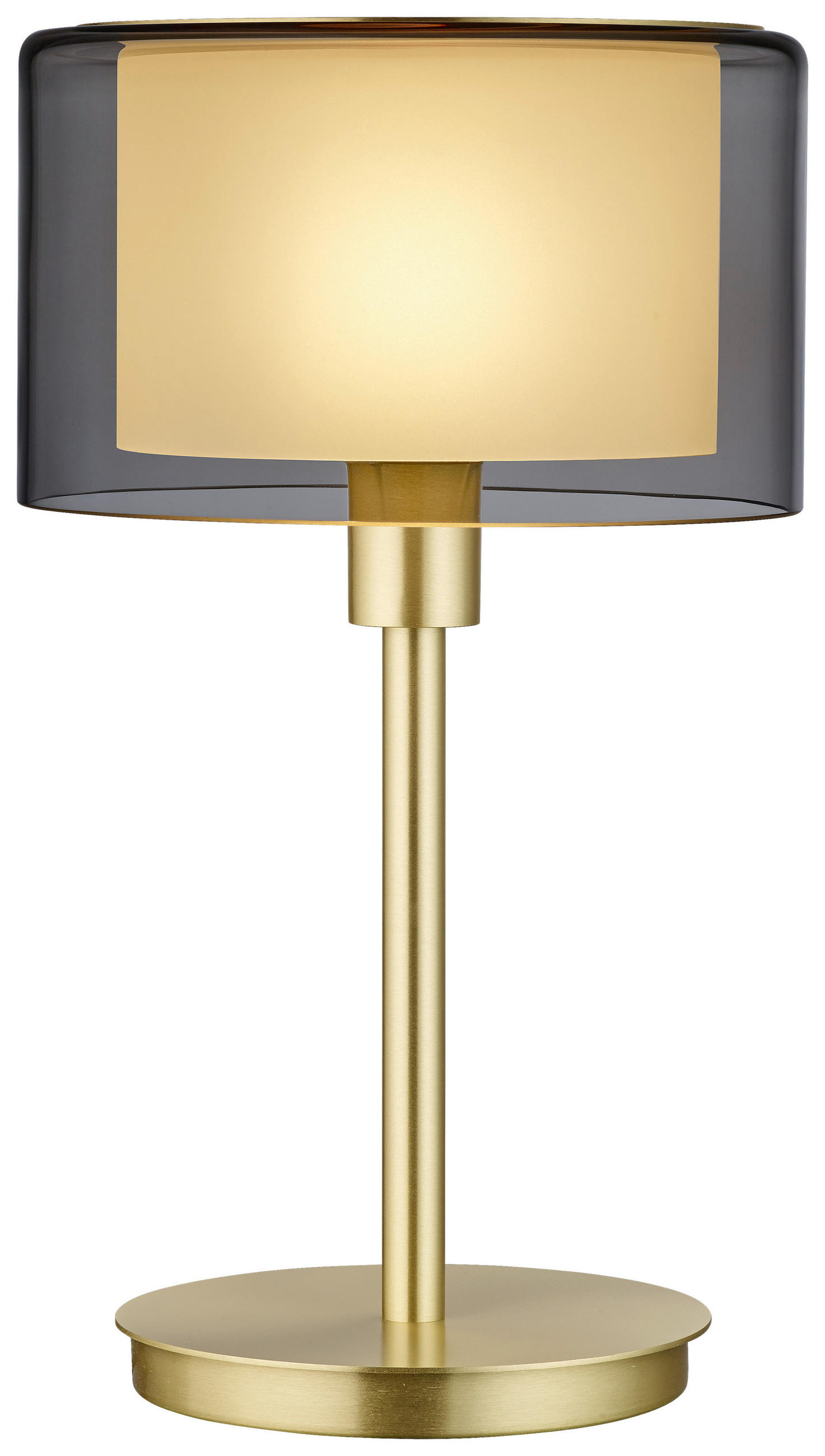 LED-TISCHLEUCHTE Karl 20/34 cm   - Messingfarben, Design, Glas/Metall (20/34cm) - Bankamp