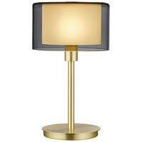 LED-TISCHLEUCHTE Karl 20/34 cm   - Messingfarben, Design, Glas/Metall (20/34cm) - Bankamp