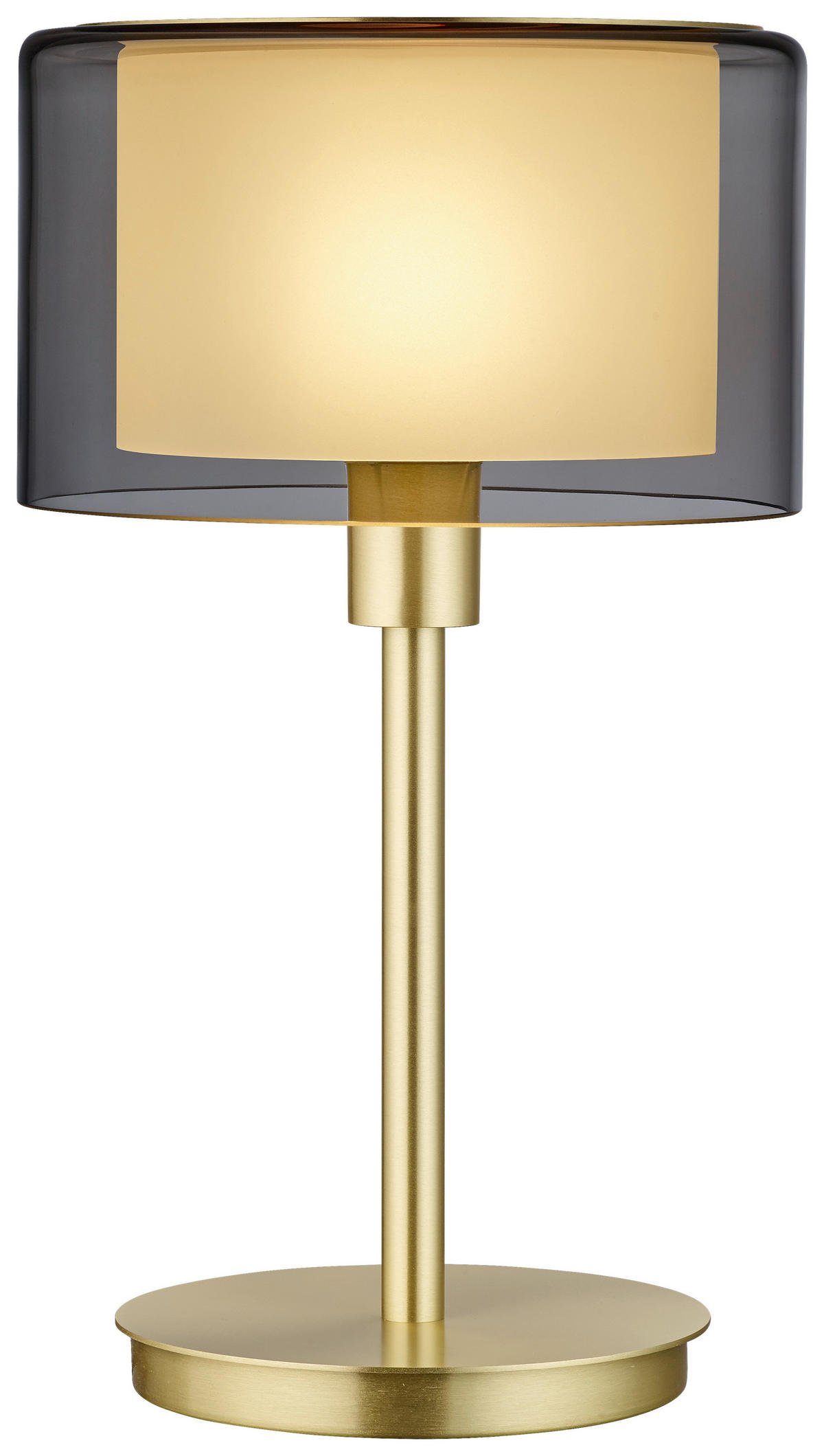 LED-TISCHLEUCHTE Karl 20/34 cm   - Messingfarben, Design, Glas/Metall (20/34cm) - Bankamp