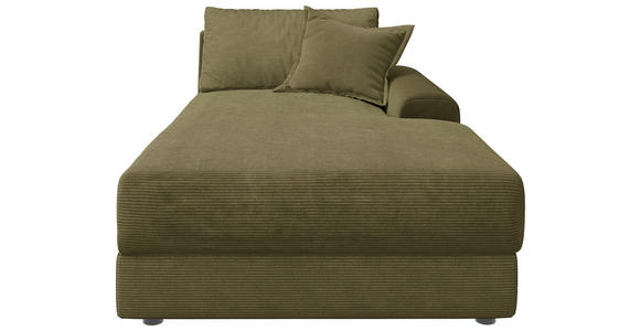 BIGSOFA Cord Olivgrün  - Schwarz/Olivgrün, MODERN, Kunststoff/Textil (117/93/190cm) - Carryhome
