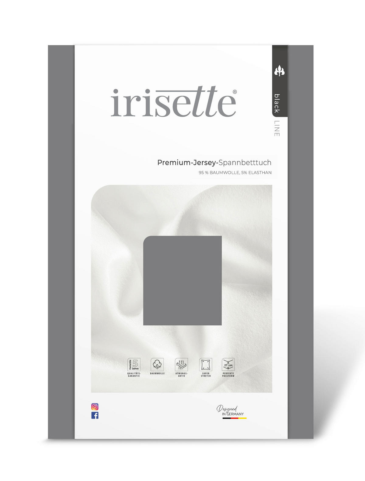 SPANNBETTTUCH Jersey  - Anthrazit, KONVENTIONELL, Textil (140-160/200-220cm) - Irisette