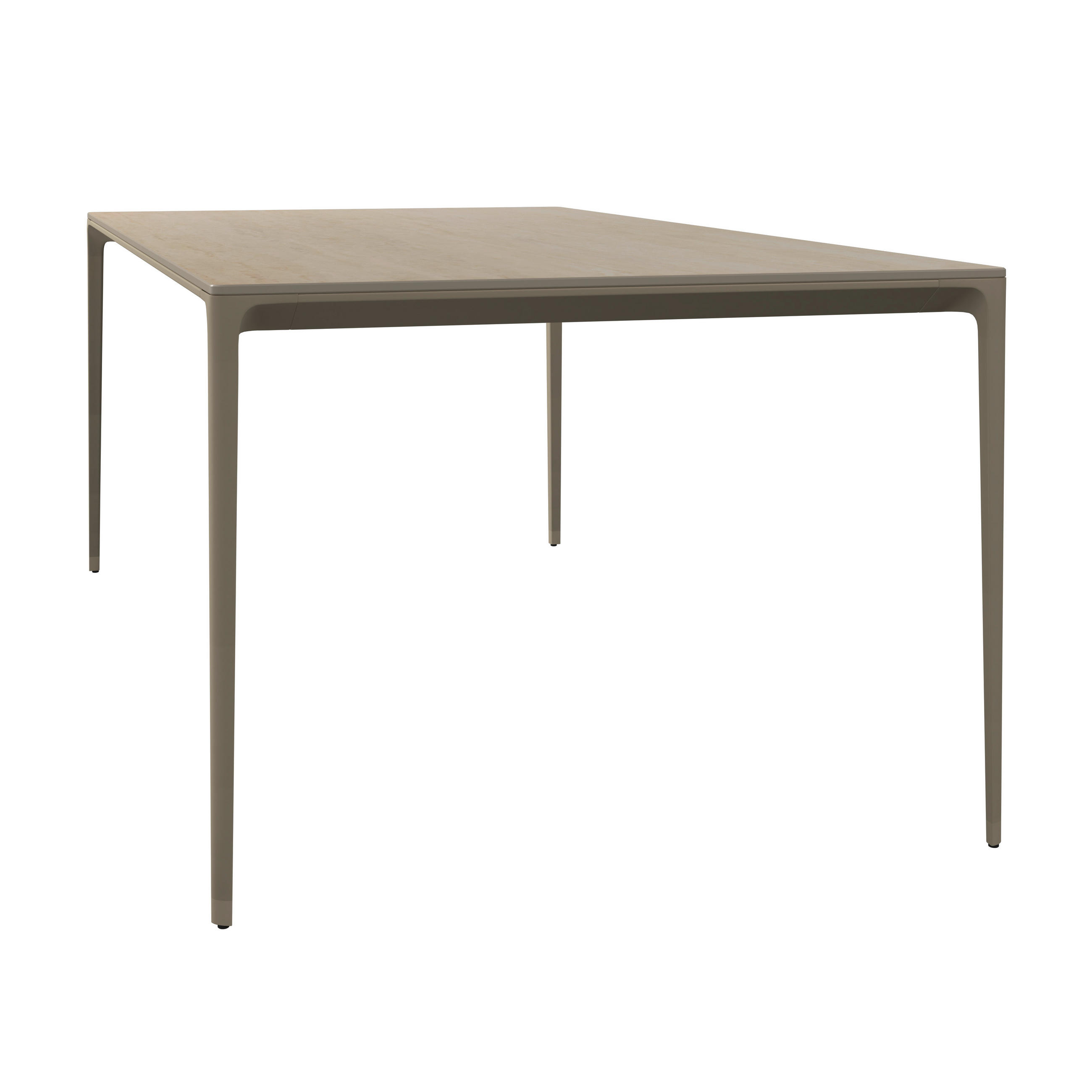 GARTENTISCH 180/90/73 cm Metall, Stein rechteckig  - Beige, Design, Stein/Metall (180/90/73cm) - Dieter Knoll