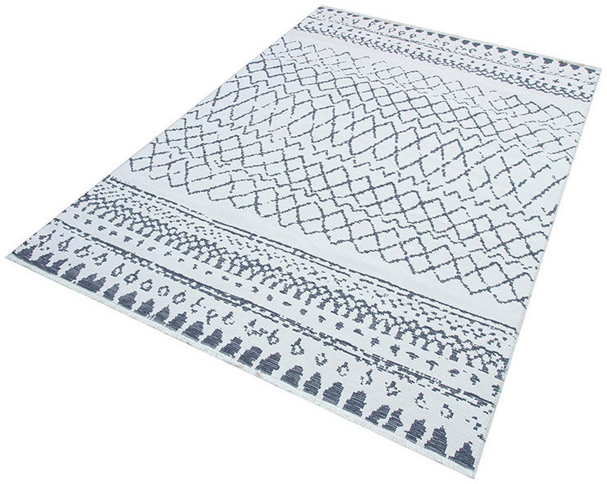 RAVNO TKANA PREPROGA  NATURALI     120/180 cm    tkano  bela, temno siva  - temno siva/bela, Trendi, tekstil (120/180cm) - Novel