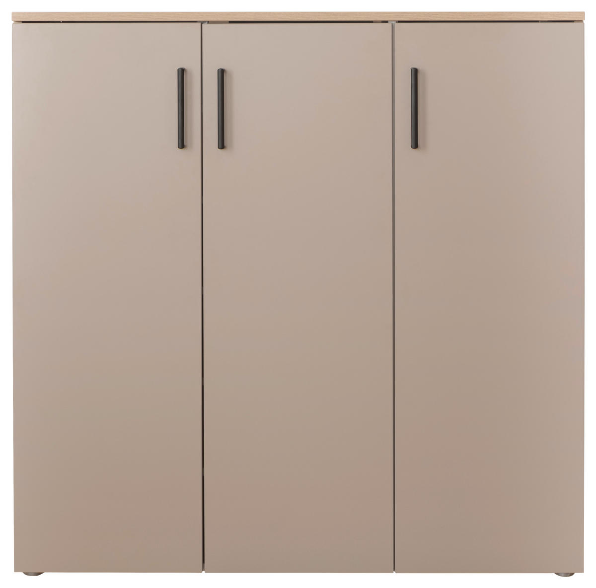 OMARA ZA ČEVLJE siva, barve hrasta - srebrne barve/siva, Basics, kovina/umetna masa (120/120/38cm) - Moderano