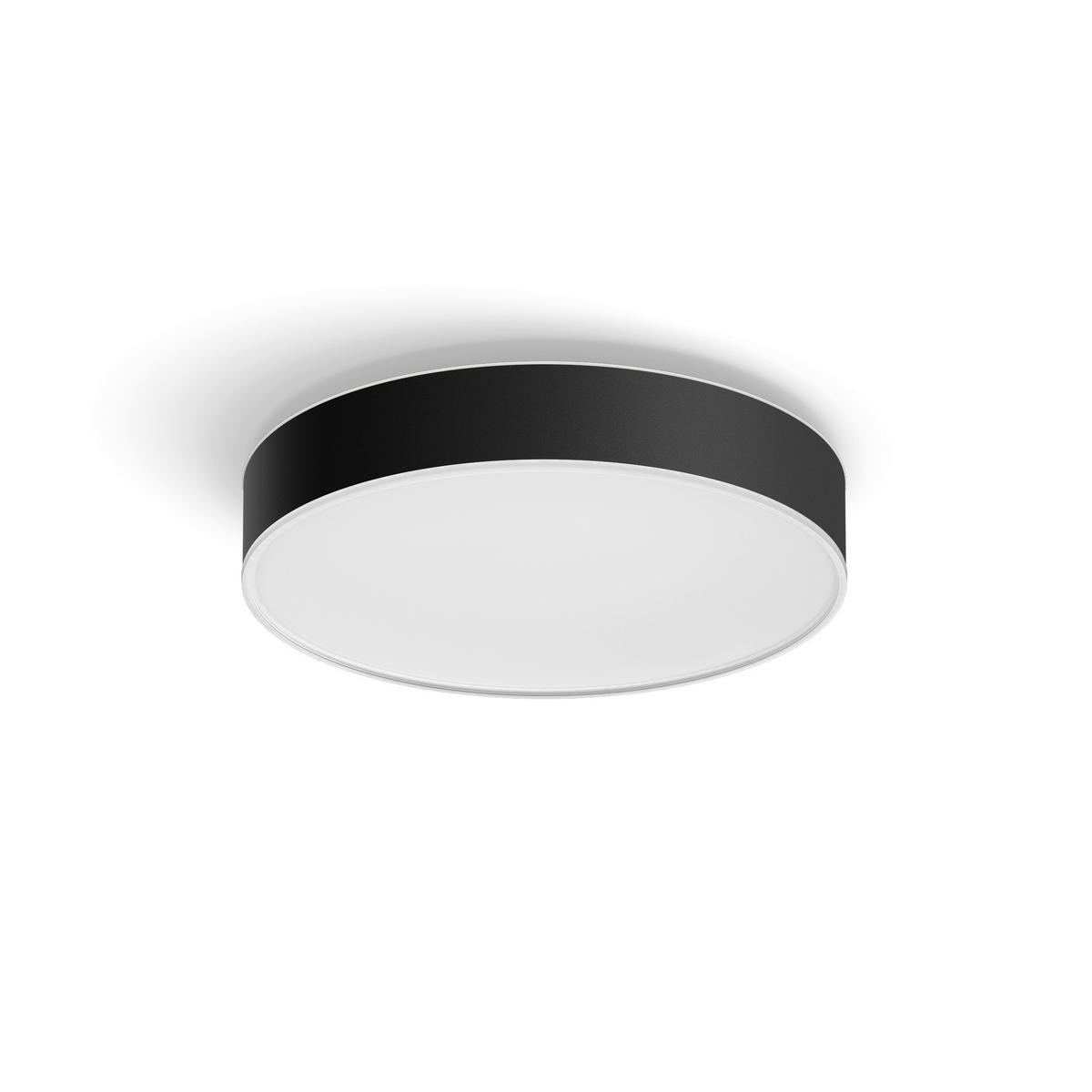 LED-DECKENLEUCHTE  38,1/8,4 cm    - Schwarz, Design, Kunststoff (38,1/8,4cm) - Philips HUE